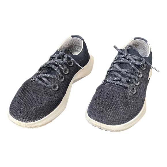 ALLBIRDS Women's Black White Tree Dasher 2 Sneakers Size 9.5 - Picture 1 of 11